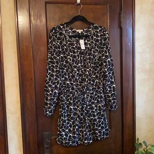 NET Black and white patterned romper